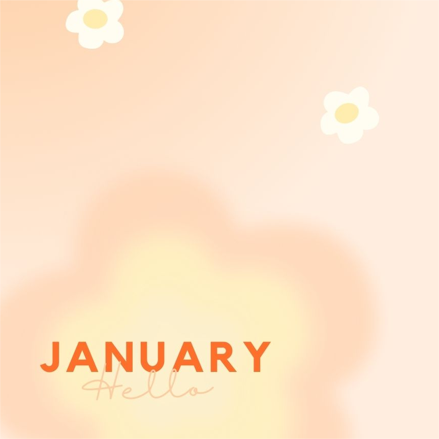 2024年1月日历图片手机壁纸 新年第一个月唯美头像