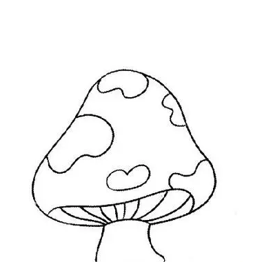 蘑菇简笔画头像