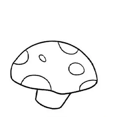 蘑菇简笔画头像