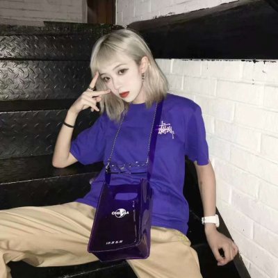 紫色系韩版女生头像
