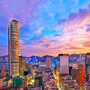 好看唯美香港城市风景头像图片