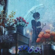 <b>雨中打伞不露脸女生头像图片</b>