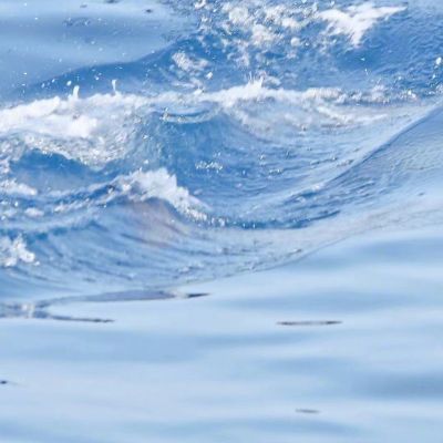 蓝色大海海豚风景头像图片