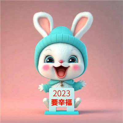 2023年最火微信头像兔子新年图片